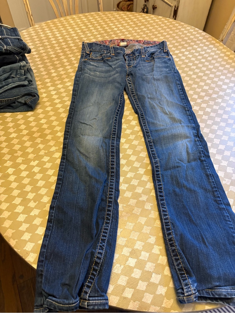 Lucky Brand Women's Dark Blue Straight-Leg Jeans